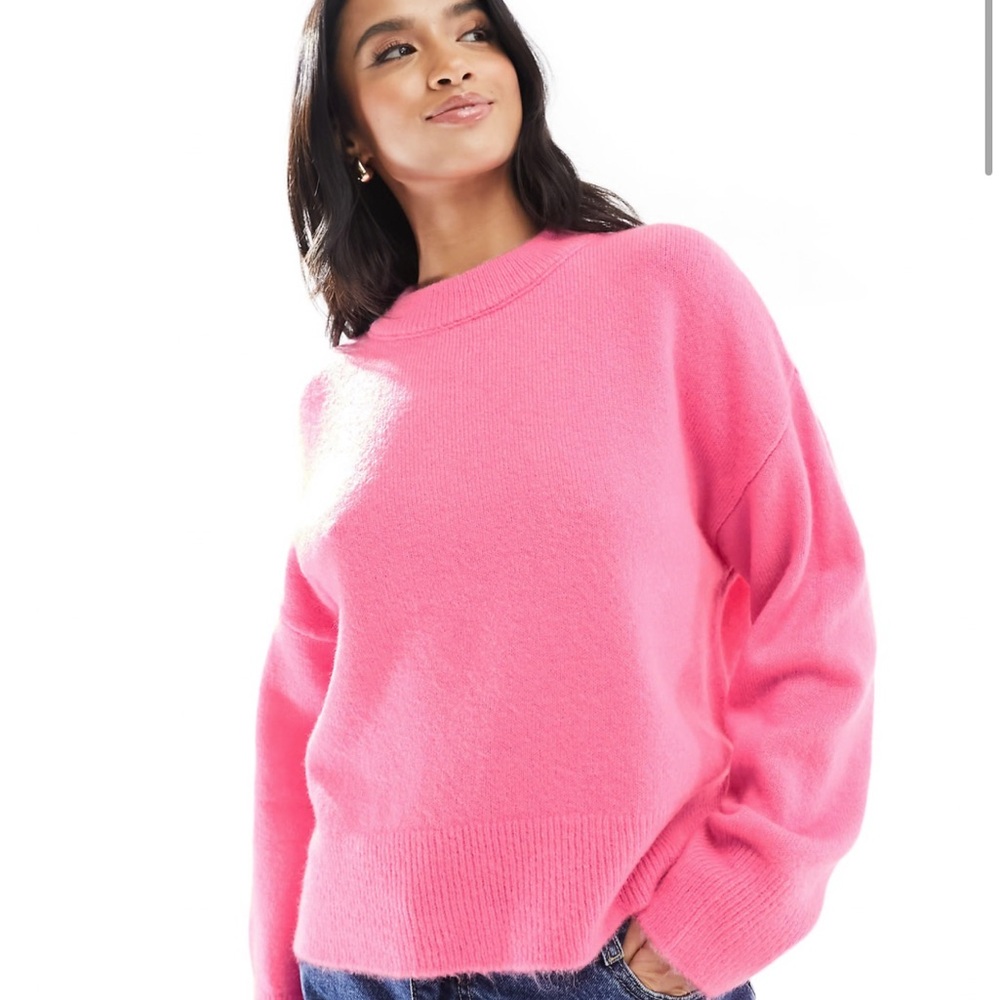 asos pink sweater